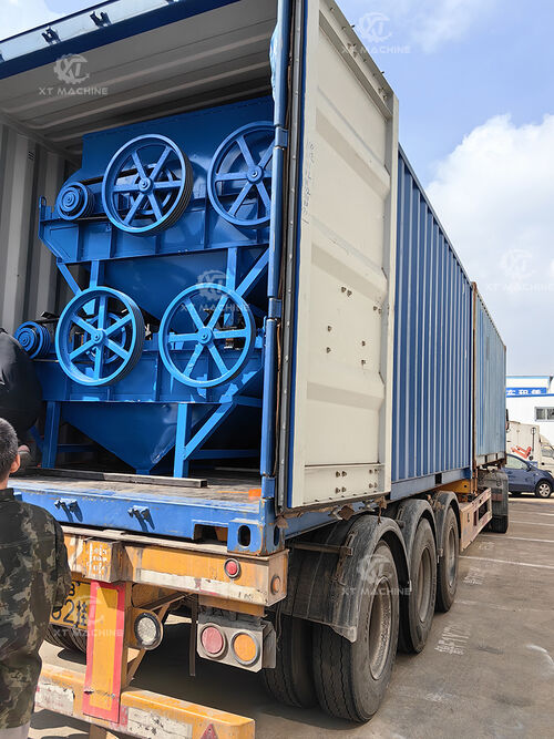Letzte Unternehmenslösungen über Erdnussschälmaschine erfolgreich nach Indien verschifft