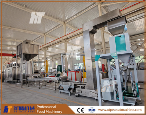 Erweiterte Temperaturkontrolle Erdnussroasting Peeling Line Blanchierte Erdnussverarbeitungsanlage