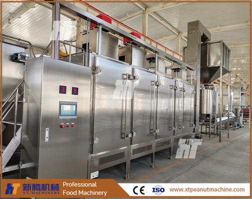 Erweiterte Temperaturkontrolle Erdnussroasting Blanching Line