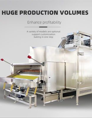 Ein guter Preis. Nahrungsmittelsicherheit Kontinuierliche Nüsse Brötchenbackofen 2000 kg/h Online