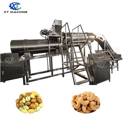 Ein guter Preis. SUS304 Doppelwalz-Aromaschine aus Edelstahl mit automatischem Entladesystem zur Herstellung von überzogenen Nüssen (Pindnüsse/Bohnen/Cashew) und Snacks Online