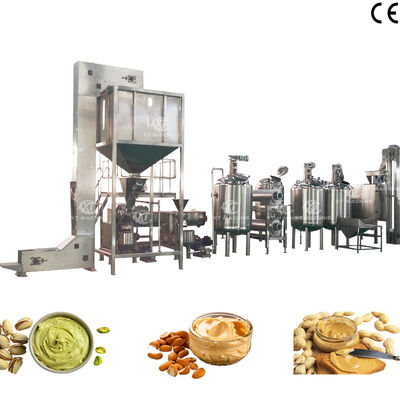 Ein guter Preis. Funktion der Entgasung Krispige Erdnussbutter/Cashew-Nussbutter Produktionslinie mit 1000-1200 kg/h Kapazität Nussbutter Verarbeitungsanlage Online