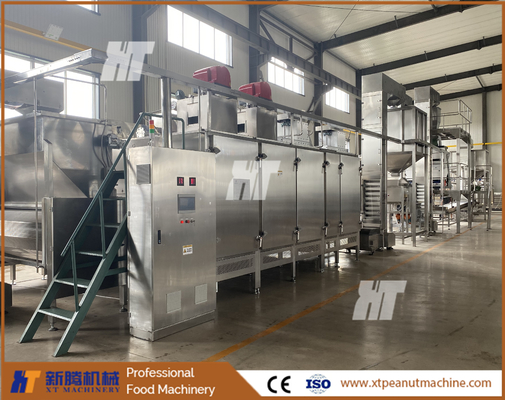 ISO Automatic Nuts Roaster Machine 300kg/H Kontinuierlicher Erdnussröster