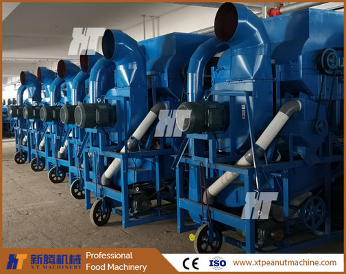 ISO-Erdnussschälmaschine 800-5000 kg / h Automatischer Erdnussschalenentferner