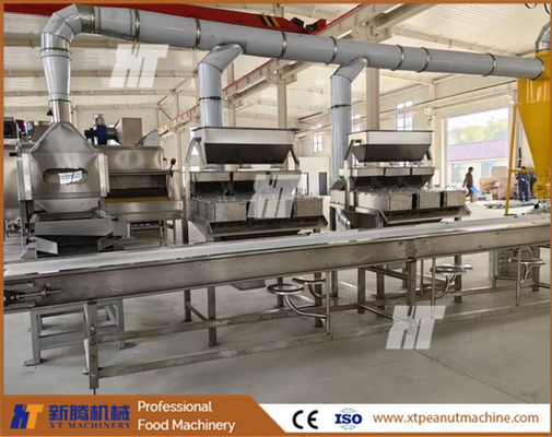 Ein guter Preis. 600 kg / h Erdnuss-Blanchmaschine Haselnuss-Geröstete Erdnuss-Schälmaschine Online