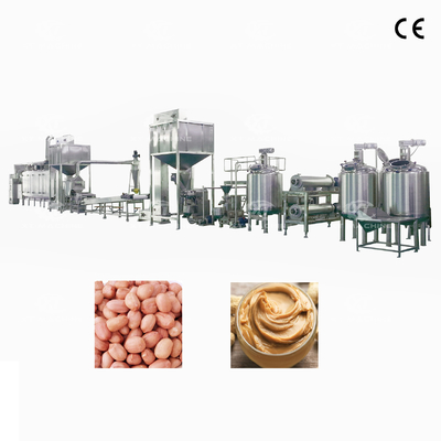 PLC Erdnussbutterlinie Erdnussbutterverarbeitungsanlage Erdnussbuttermachine 1000kg/h-5000kg/h