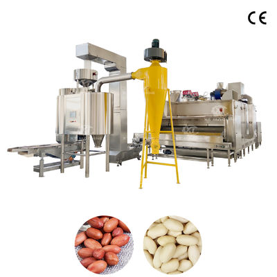 Ein guter Preis. 500 kg/h Edelstahlmaschine für die Luftschälung von Erdnüssen oder Pistazien, mit SPS-Steuerung für effizientes Schälen. Online
