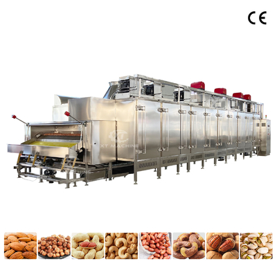PLC intelligente Steuerung Kontinuierliche Nüsse Roaster aus 304 Edelstahl sicher und hygienisch einfache Struktur
