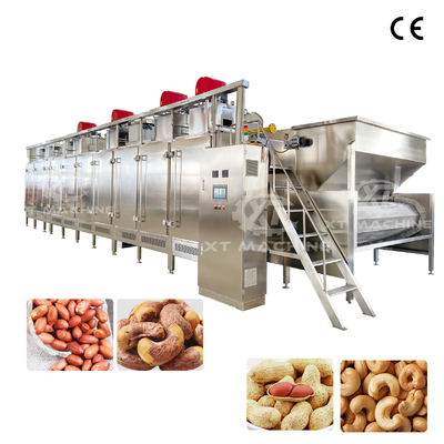 Vollautomatischer, hocheffizienter, großflächiger, kontinuierlicher Nussroaster 300 kg/h bis 2000 kg/h