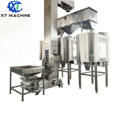 1000-1200 kg/h Luft-Pindelpeeling-Maschine Trockene Erdnusspeeling-Maschine