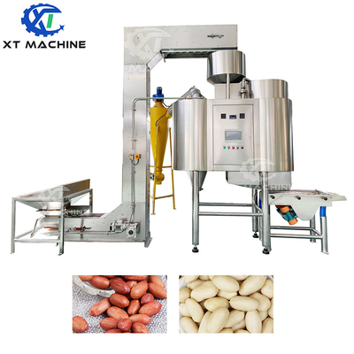 Ein guter Preis. Industrielle Qualität 500-1000 kg/h Haselnuss-Schälmaschine Walnuss- Erdnuss- Mandel-Blanching-Maschine mit Bruchrate 98% Online