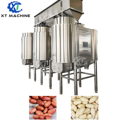 Warmverkauf 500~1000 kg/h Haselnuss-Schälmaschine Walnuss- Erdnuss- Mandel-Blanchmaschine