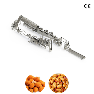 Ein guter Preis. Anpassbare, vollautomatische, kommerzielle Produktionslinie für frittierte Erdnüsse / Produktionslinie für frittierte Nüsse Online
