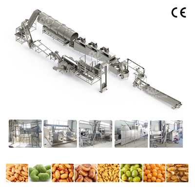 Ein guter Preis. Anpassbare, vollautomatische, kommerzielle Produktionslinie für frittierte Erdnüsse / Produktionslinie für frittierte Nüsse Online