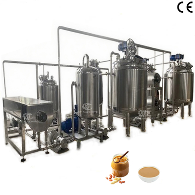 Ein guter Preis. 2000kg/h hohe Effizienz vollautomatisierte Erdnussbutter Produktionslinie übernimmt PLC Programmsteuerung und einfach zu bedienen Online