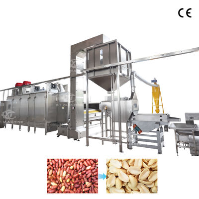 Ein guter Preis. Split-Erdnuss-Blanchieranlage Luft-Schälmaschine mit 100% Bruchrate und 800-1000 kg/h Kapazität Online