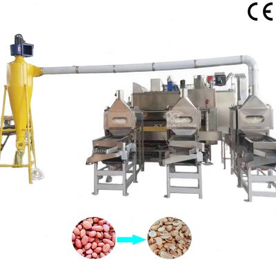 Ein guter Preis. 800-1000kg Split Nut Blanching Machine Röstmaschine für Erdnuss-Häutungsmaschine Online