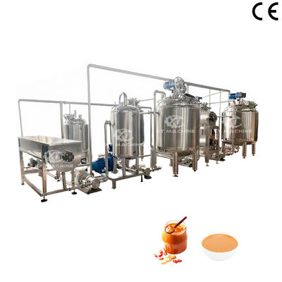 Ein guter Preis. 2000kg/h hohe Effizienz vollautomatisierte Erdnussbutter Produktionslinie übernimmt PLC Programmsteuerung und einfach zu bedienen Online