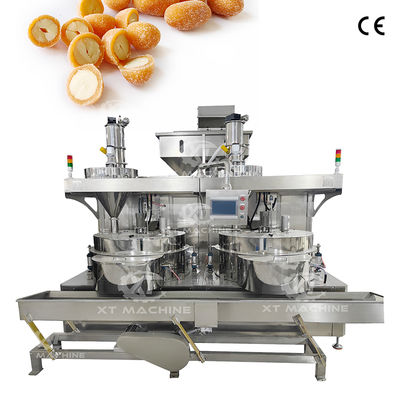 Ein guter Preis. 500-1000 kg/h Beschichtete Erdnussburger-Maschine mit PLC-Steuerung Online