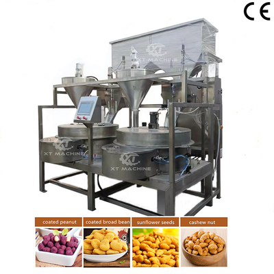 Automatische Beschichtungsmaschine für Edelstahl-Nüsse für Erdnüsse, Mandeln, Cashewnüsse