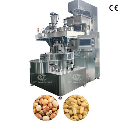 Ein guter Preis. 200-300 kg/h Beschichtete Erdnussburger-Machinerie mit PLC-Steuerung für Nuss-Snacks Online