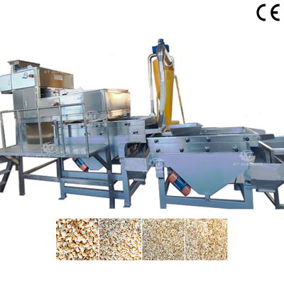 Elektrisch betrieben, geräuscharme Erdnuss-/Cashew-Nuss-Hackmaschine Nuss-Schneidmaschine mit 500 kg/h-1000 kg/h Kapazität für die Nussverarbeitung