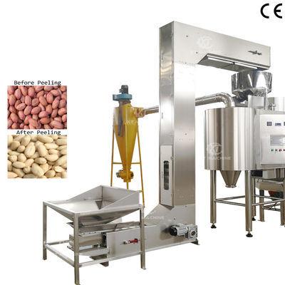Ein guter Preis. Erdnuss-Blanchiermaschine in Lebensmittelqualität mit einer Kapazität von 500 kg/h und hoher Blanchierungsrate. Haselnuss-Schälmaschine Online