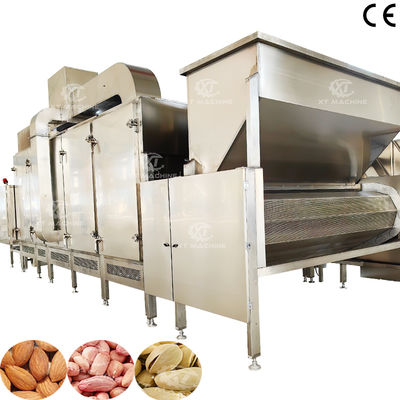 Ein guter Preis. 300 kg/h-500 kg/h Multifunktionale kontinuierliche Nüsse-Röstmaschine Cashew-Nüsse-Röstmaschine mit PLC-Steuerung für das Backen Online