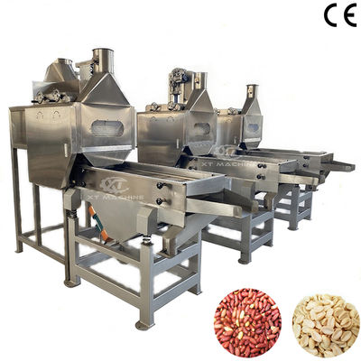 PLC-gesteuerte Split Peanuts Blanching Machine mit 800-1000kg/h Kapazität für Nüsse Schneiden/Pindelbutter-Verarbeitungslinie