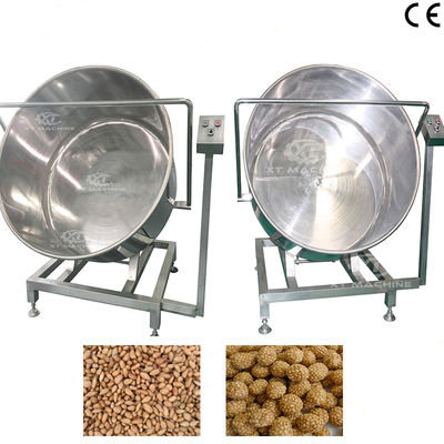 Ein guter Preis. 35-40 kg/Charge Erdnuss-Botschaftsbeschichtungsmaschine mit SUS304 Rotationsbeschichtungsanlage und automatischem Heben Online