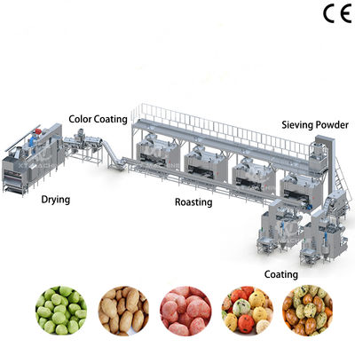Ein guter Preis. 500-1000 kg/h Kapazität Edelstahl Lebensmittel-Nüsse Beschichtung und Back-Produktionslinie mit PLC-Steuerungsanlage Online