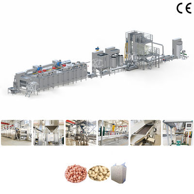 Ein guter Preis. Industriezweige aus Edelstahl 304 geröstete Haselnuss Blanchierung Produktionslinie Blanchierte Erdnussverarbeitungsanlage mit 500-1000 kg/h Kapazität Online