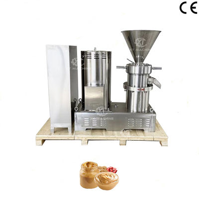 Kleinmaschine zur Schleifen von Nussbutter 100-200 kg/h Kolloidmühle mit elektrischer Heizung für Nussverarbeitungsbetriebe