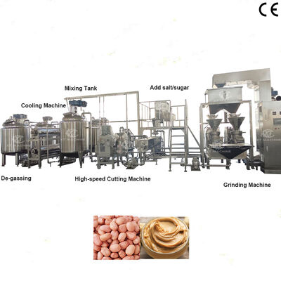 Ein guter Preis. 500 kg/h-2000 kg/h Erdnussbutter/Cashewbutter/Pistazienbutter Produktionslinie mit SS304 Material Nussbutter Verarbeitungsanlage Online