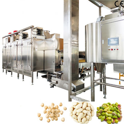 1000-1200kg/h Edelstahl 304 Blanchierte Erdnuss-Produktionslinie Erdnuss-Rothaut-Entferner für Lebensmittelverarbeitungsbetriebe