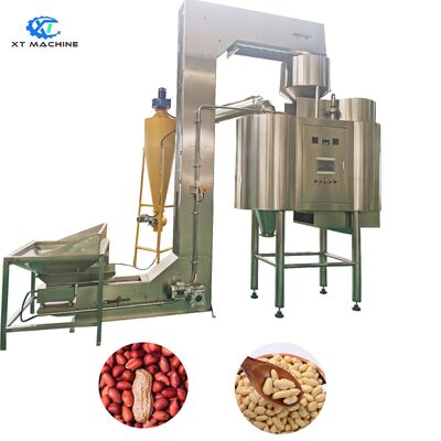 Ein guter Preis. Automatische SPS-gesteuerte Luft-Erdnuss-/Pistazien-/Haselnuss-Blanchiermaschine mit 98 % Schälrate und 500 kg/1000 kg Kapazität Online