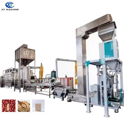 Ein guter Preis. 500、1000 kg/h Anpassungsfähige Erdnuss/Hazelnuss/Pistazien-Verarbeitungsanlage mit Luftbleiche-Maschine für effizientes Rösten und Schälen Online