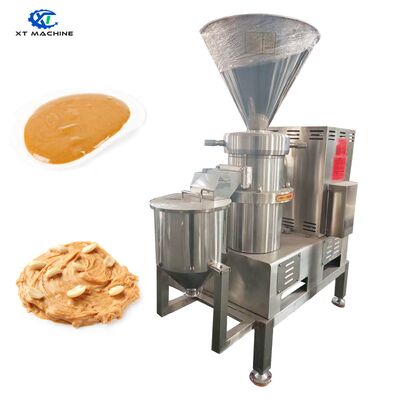 Ein guter Preis. Hocheffiziente Erdnussbutter-Mahlmaschine mit 130–500 kg/h Sesampaste/Cashew-Marmelade, Kolloidmühle und kompaktem Design Online