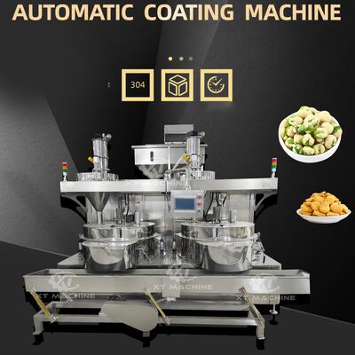Ein guter Preis. 300-400kg/h SPS-gesteuerte automatische Pulverbeschichtungsmaschine zur Herstellung von knusprigen Wasabi-Erdnüssen Online