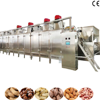 Ein guter Preis. 1000 kg/h SS304 Industriebackofen mit Gas- und elektrischer Heizung für die kontinuierliche Nussbrastmaschine Online