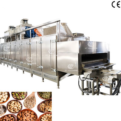 Vollautomatische Nussroasting-Maschine Pistazienroasting-Maschine mit PLC Intelligente Steuerung für verstellbare Roasting-Abschnitte