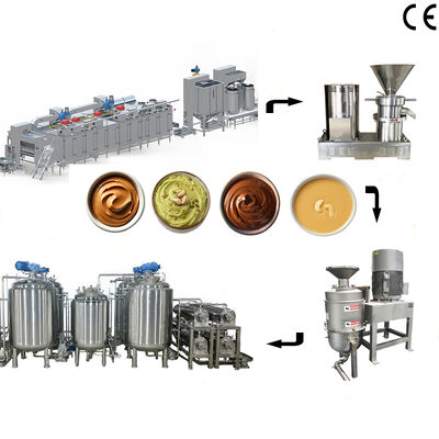 Ein guter Preis. Produktionslinie für Erdnusspaste Ausrüstung für die Verarbeitung von Mandel-Pistazienbutter mit einer Kapazität von 500 kg/h bis 1000 kg/h für Nussverarbeitungsbetriebe Online