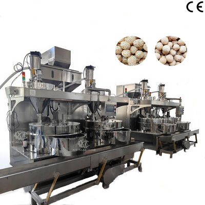 Ein guter Preis. SUS304 Hochwertige Teigummantelte Nuss-Snack-Maschine Ummantelte Erdnuss-Burger-Maschine für die Snack-Lebensmittelverarbeitung Online