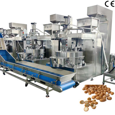 Ein guter Preis. 500kg/h-600kg/h Automatische überzogene Erdnuss-Herstellungsmaschine Edelstahl-Nahrungsmittelgrad-Nussbeschichtungsanlage Online