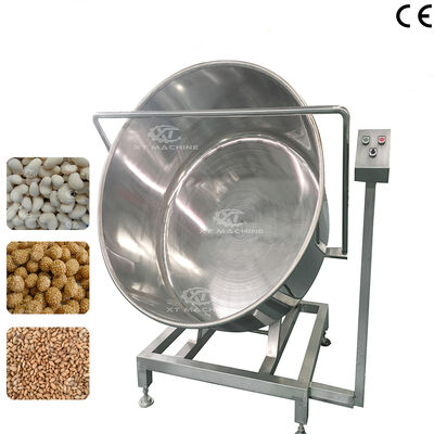 Ein guter Preis. Vollautomatische 35–40 kg/Charge Erdnuss-Chargenbeschichtungsmaschine, Nussbeschichtungsausrüstung für Nussverarbeitungsbetriebe Online