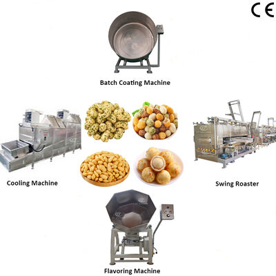 Lebensmittelqualität Nussbeschichtungs-, Back- und Würzbeschichtungsanlage mit einer Kapazität von 100-200 kg/h