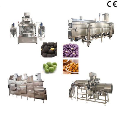 Ein guter Preis. Hocheffiziente Nussbeschichtung und Frittiergeräte Snacks Lebensmittelbeschichtung Frittierproduktionslinie für Nussverarbeitungsanlagen Online