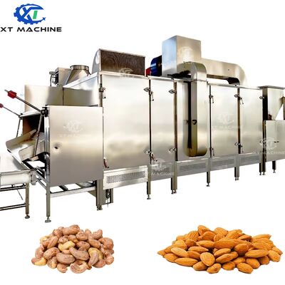 Ein guter Preis. SUS304 Kontinuierlicher Nussroaster aus Edelstahl mit PLC-Steuerung mit einer Kapazität von 3000 kg/h für industrielle Verwendung Online