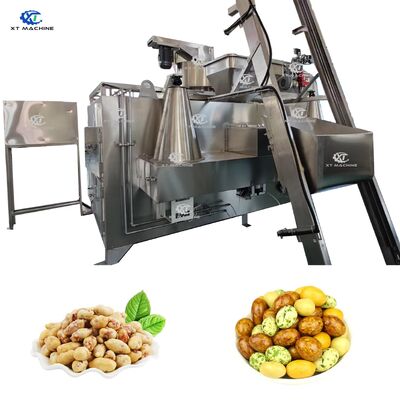 304 Edelstahl-Gas-/Ölgeschützte Schwingroastermaschine mit einer Kapazität von 100 kg/h für beschichtete Nüsse/ Erdnüsse/Cashew/Mandeln/Hazelnüsse