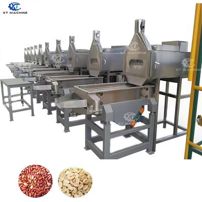 PLC-gesteuerte Split-Peanut-Blanching-Maschine mit 800-1000 kg/h Kapazität und 98-99% Peeling-Rate